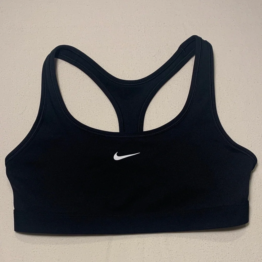 Nike Women’s Black Dri-Fit Athletic Bra Sz Small Racer Back Like New Condition‎